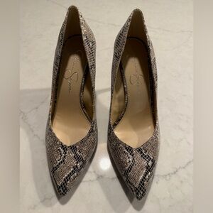 Jessica Simpson Snakeskin Heels - Size 9.5